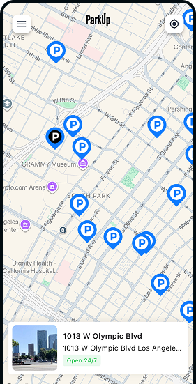 Phone mockup with map